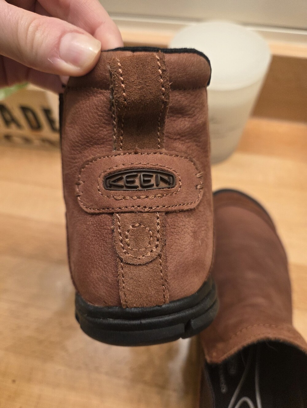 KEEN CNX II Chelsea Boots Brown Leather Womens Size 8.5 - Picture 9 of 11